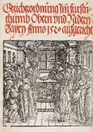  - - Gerichtzordnung im fürstnthumb Obern und Nidern Bayrn, 1520