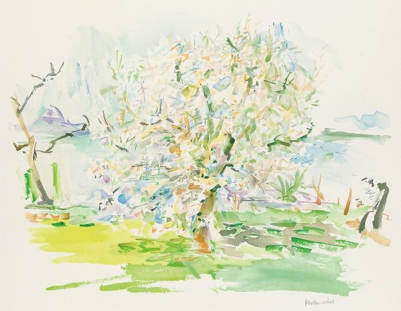 Oskar Kokoschka - Blühender Apfelbaum
