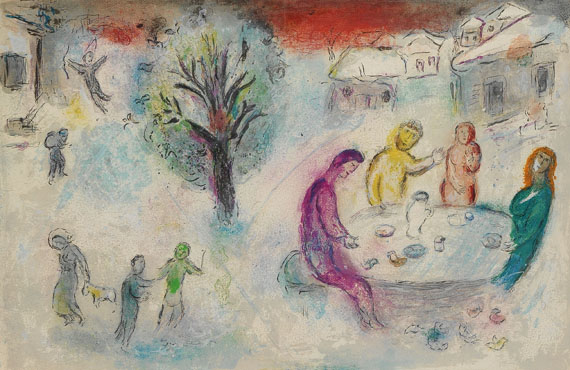 Marc Chagall - Das Mahl bei Dryas