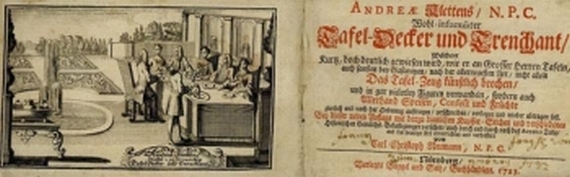 Klett, A. - Wohl-informirter Tafel-Decker und Trenchant. 1723