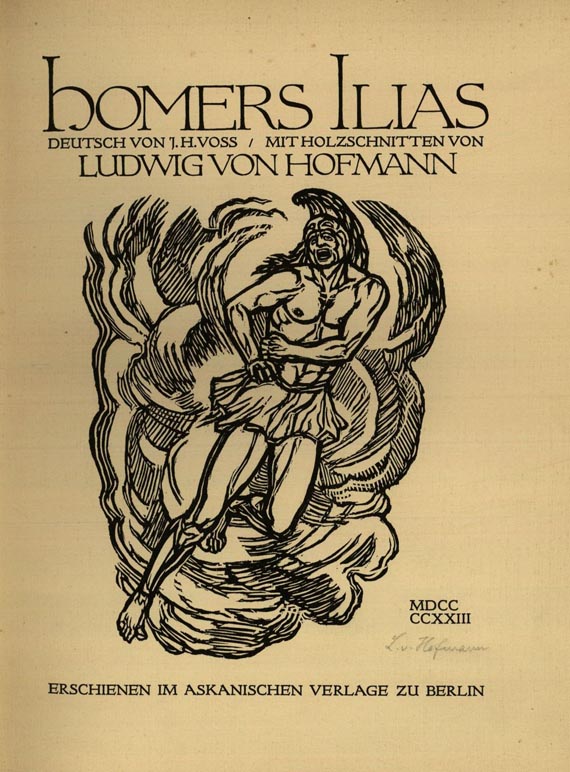  Homer - Ilias und Odyssee, 2 Bde. 1923 und 1924
