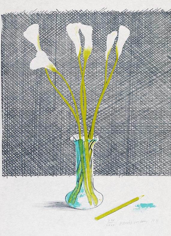 David Hockney - Lillies (Still Life)
