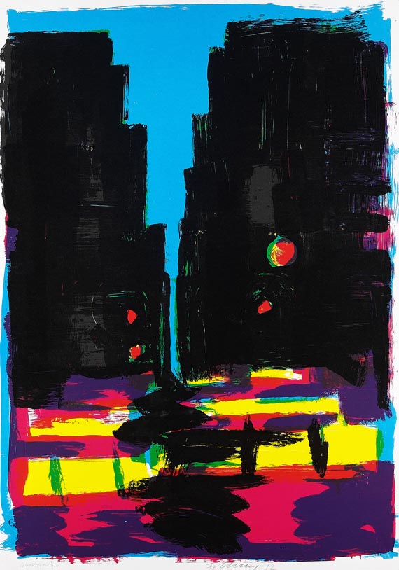Rainer Fetting - Taxis (City Canyon)