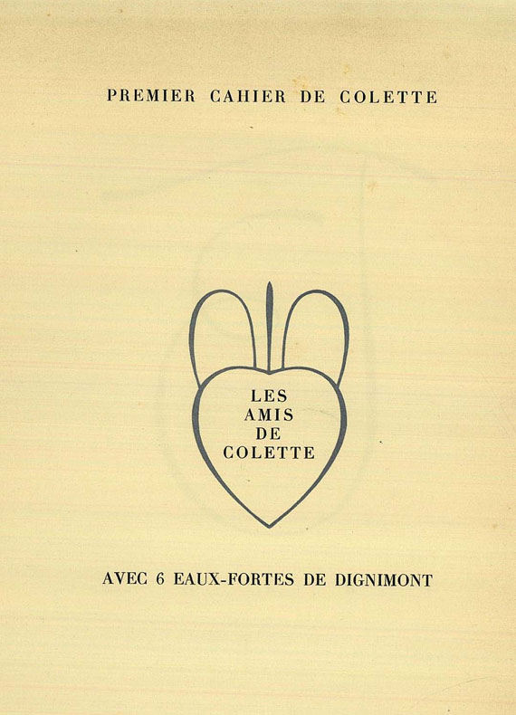  Colette - Cahier de Colette, 4 Bde. 1935.