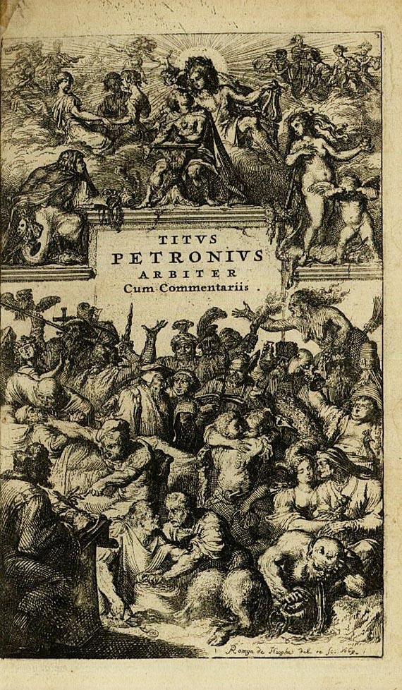 Titus Petronius Arbiter - Satyricon cum Fragmento. 1669.