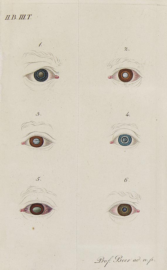 Georg Josef Beer - Lehre von den Augenkrankheiten. 2 Bde. 1813-1817