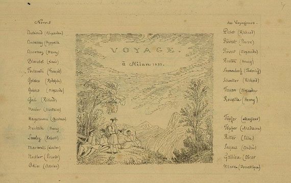 Rodolphe Töpffer - Voyage à Milan 1833. [37]