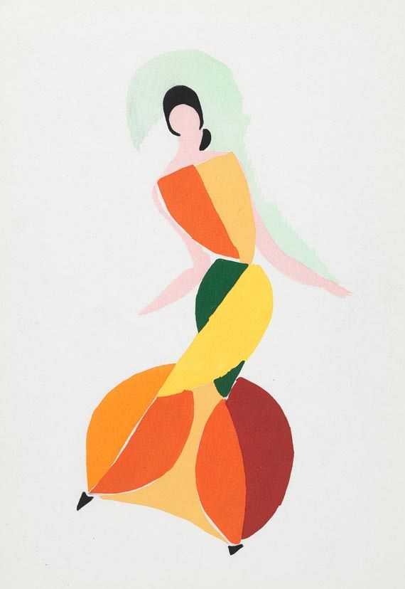 Sonia Delaunay-Terk - J. Damase, Robes Poèmes. 1969.