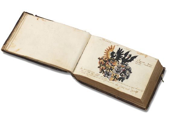  Album amicorum - Stammbuch des Johann v. Bassen. 1595. - 