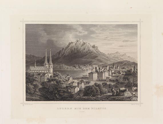 Europa - Runge, H., Die Schweiz Ansichten, 3 Bde. 1861