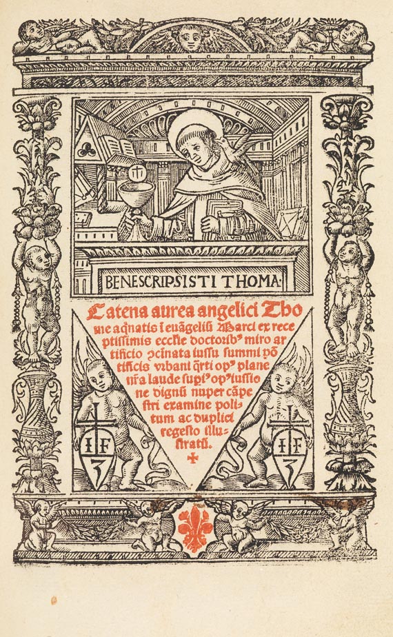  Thomas von Aquin - Catena aurea. Lyon 1520.
