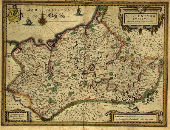 Mecklenburg-Vorpommern - Meklenburg, dabei 1 Bll. Saxoniae inferioris 1660