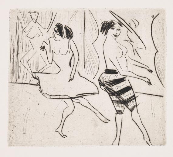 Ernst Ludwig Kirchner - Tänzerinnen im Atelier