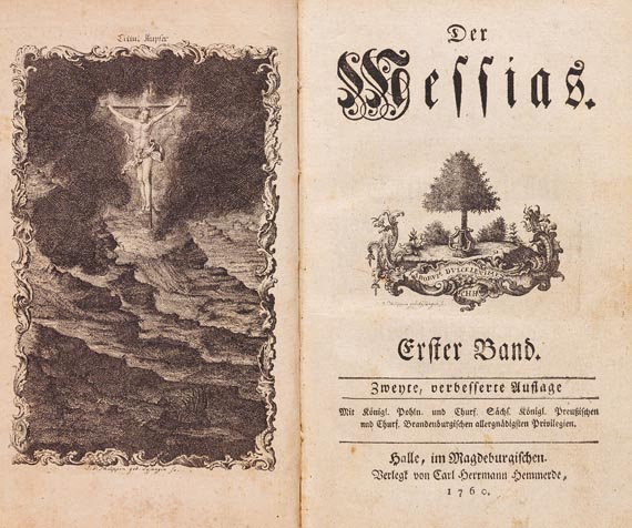 Friedrich Gottlieb Klopstock - Der Messias 2 Bde., 1760