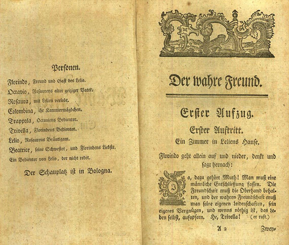 Carlo Goldoni - Sämmtliche Lustspiele. 10 Bde. 1768f.