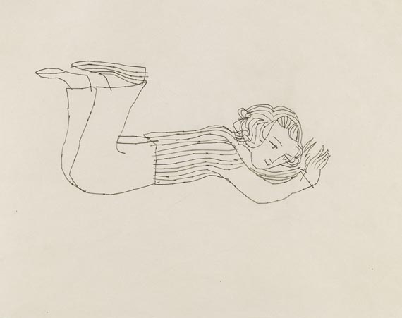 Andy Warhol - Girl Full Figure with Legs Raised