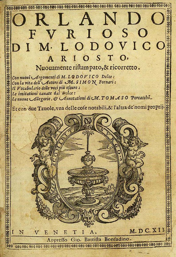  Ariost - Orlando furioso. 1612