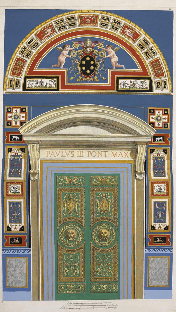 Raffaello Sanzio genannt Raffael - Loggie di Rafale nel Vaticano. 1772-77.