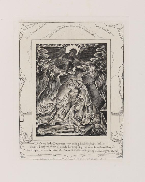 William Blake - Illustrations of the book of Job. - 