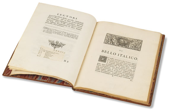 Bernardus Oricellarius (Rucellai) - De bello italico commentarius. 1724. - 