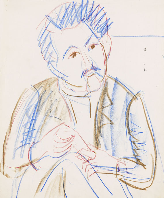 Ernst Ludwig Kirchner - Porträt des Dichters Carl Goering (Dr. Robert Goering?)