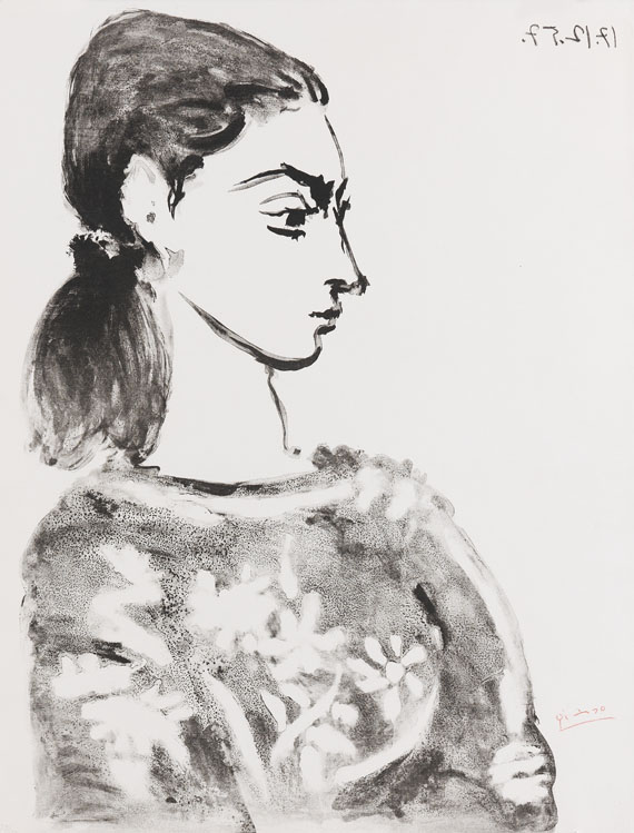 Femme au corsage à..., 1957