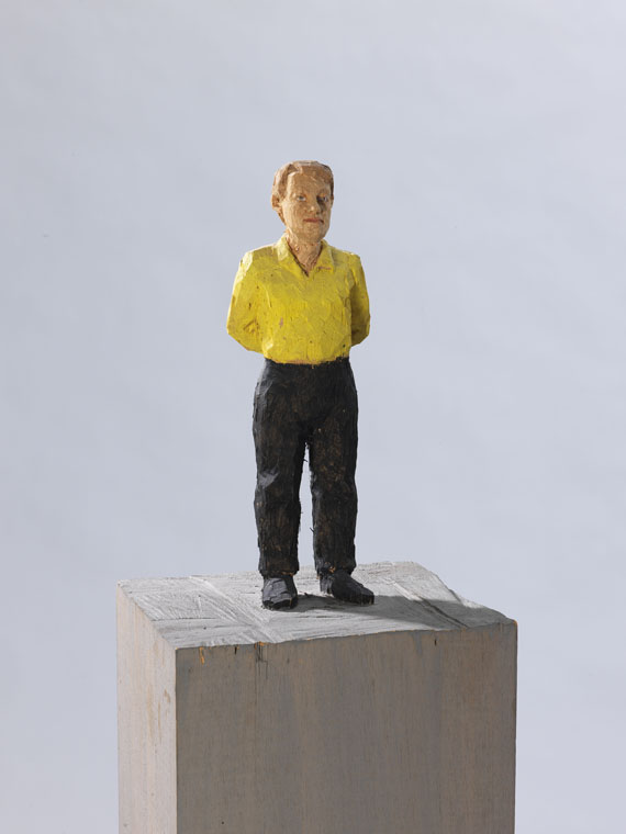 Stephan Balkenhol - Mann im gelben Hemd - 