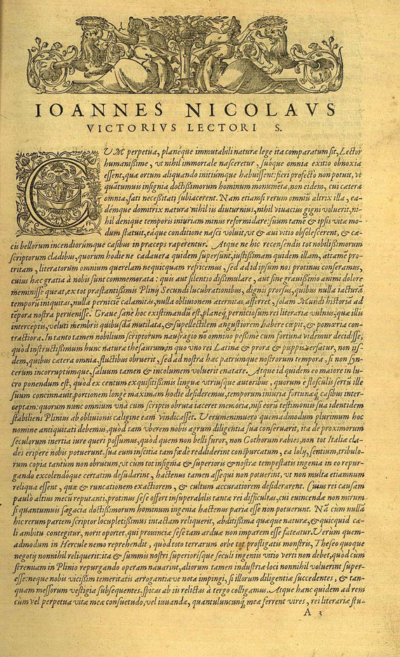 Caecilius Plinius Secundus - Historiae mundi, 1593