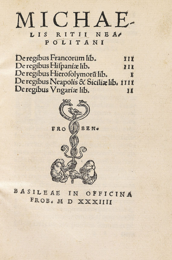 Michael Ritius - De regibus Francorum lib. III , 1534