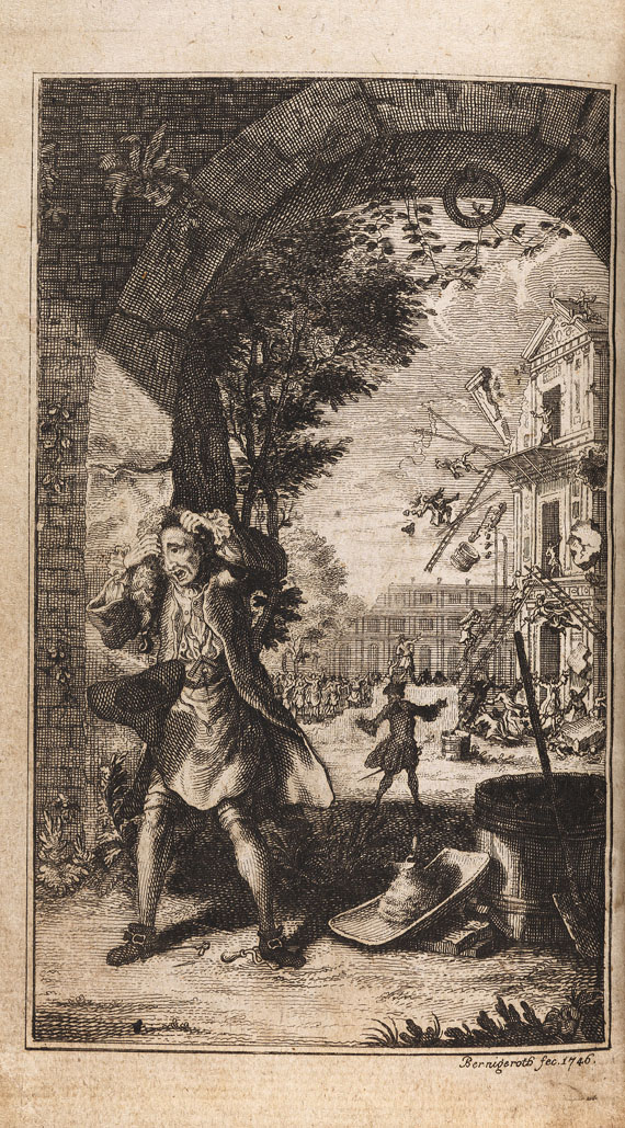  Freimaurer - Abbé Larudan, Die zerschmetterten Freymaurer. 1746 - Dabei: Ders., Allerneuste Gehemnisse. 1770