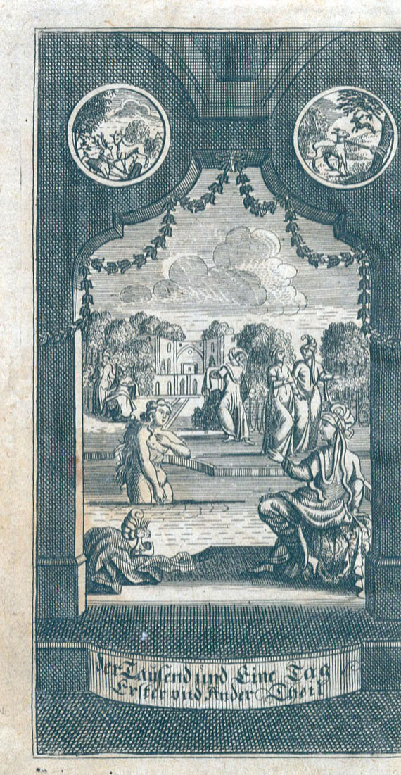 Francois Pétis de la Croix - Tausend und ein Tag. 5 Tle. in 1 Bd. 1712-14.