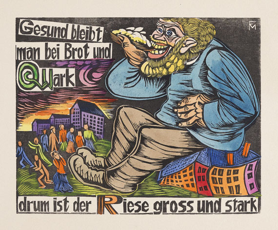Conrad Felixmüller - Ein geschütteltes, geknütteltes Alphabet. 1925