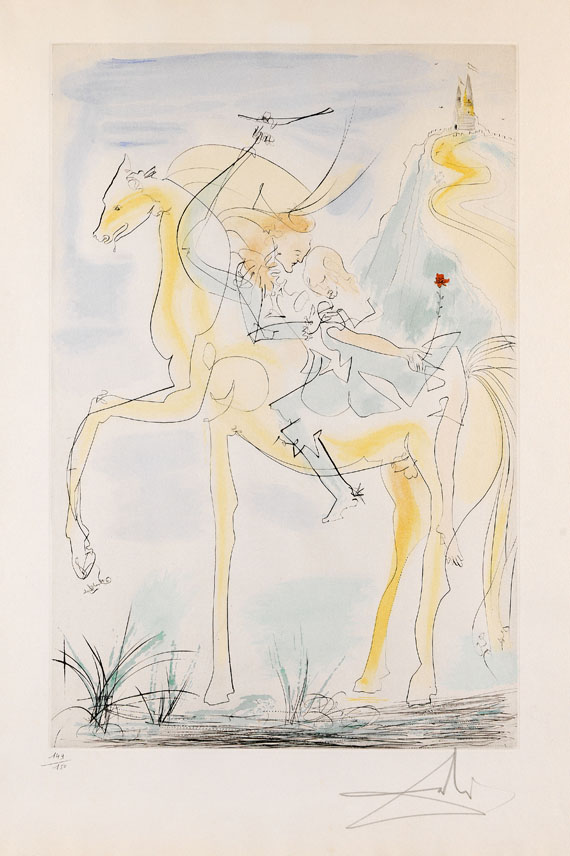 Salvador Dalí - Couple à cheval (Paar zu Pferde)
