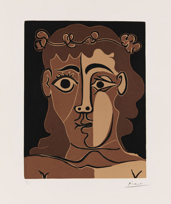 Pablo Picasso - Jeune Homme Couronné de Feuillage