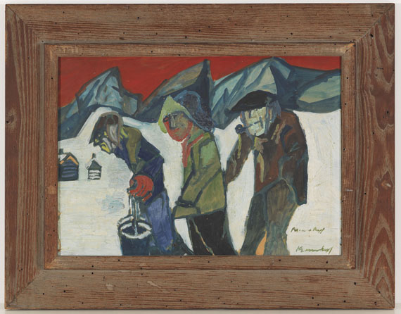 Bruno Krauskopf - Bergbewohner (Drei Männer im Schnee)