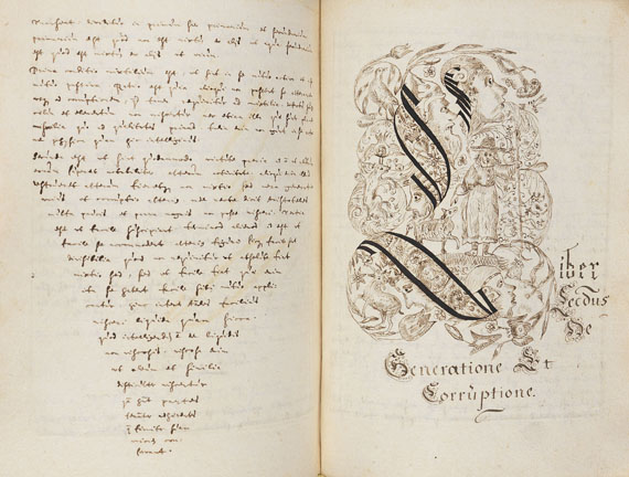  Manuskripte - Wyckersloot, C. van, 2 Vorlesungsmitschriften Univ. Löwen, in 1 Bd. 1653. - 