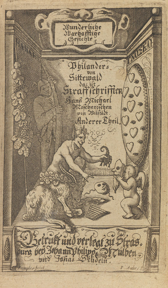 Johann Michael Moscherosch - Wunderliche und warhafftige Gesichte. 1650.