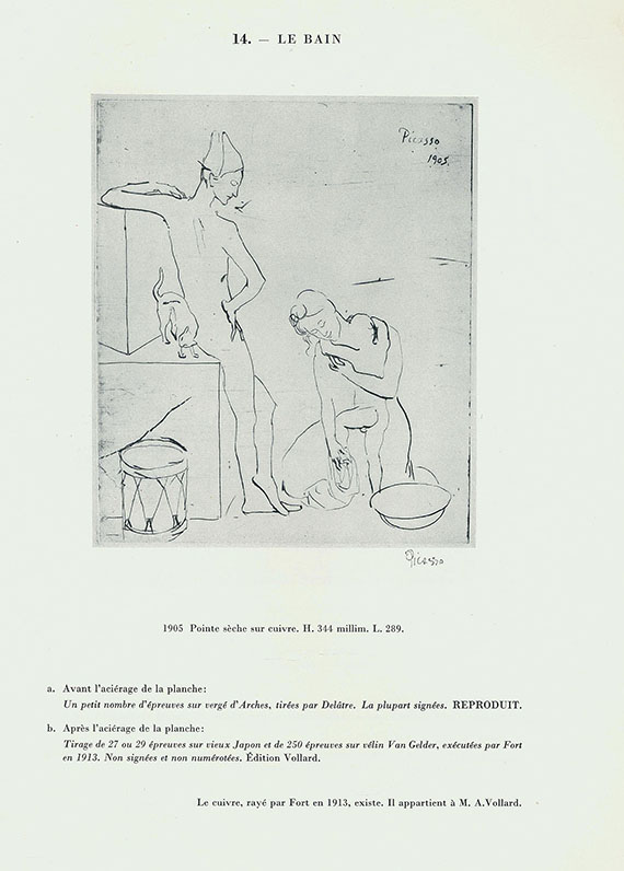 Pablo Picasso - Geiser, B., Monographie. 2 Bde. 1955 -Dabei: Ponge, F., Braque lithographe.