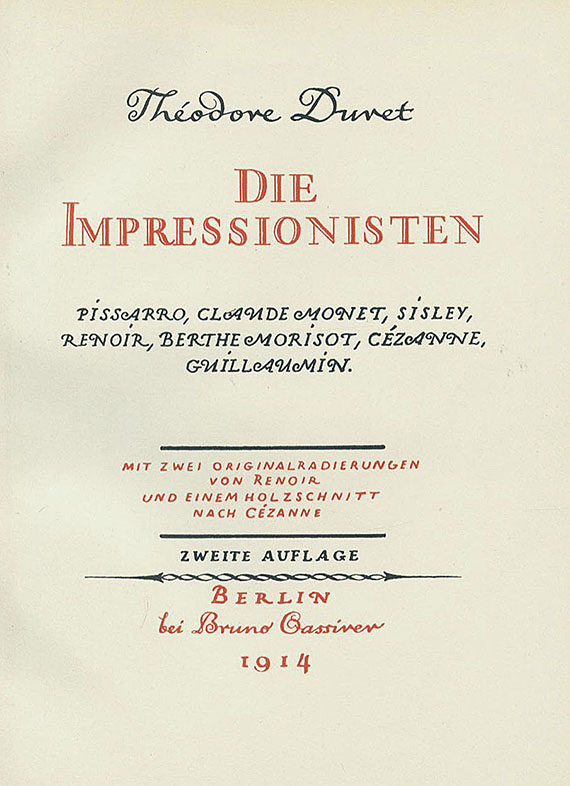 Pierre-Auguste Renoir - Duret, T., Die Impressionisten. 1914.