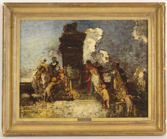 Adolphe Monticelli - Fête Champetre "La Fontaine de Jouvence" - Frame image