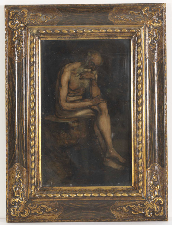 Hans von Marées - Zugeschrieben - Studie des heiligen Hieronymus - Frame image