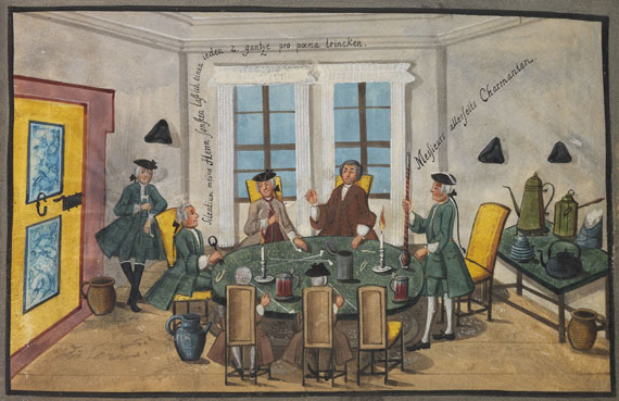 Album amicorum - Stammbuch Baldinger. Jena 1743-44.