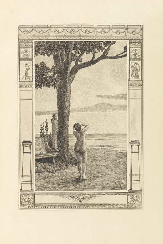 Max Klinger - Apuleius: Amor und Psyche. 1881.