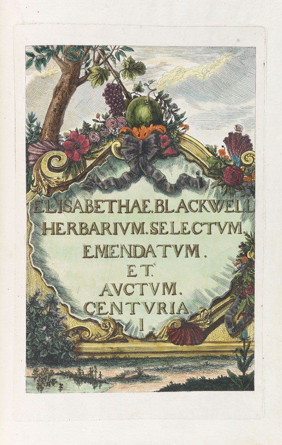 Elisabeth Blackwell - Herbarium Blackwellianum. 1748-75. 6 Bde.