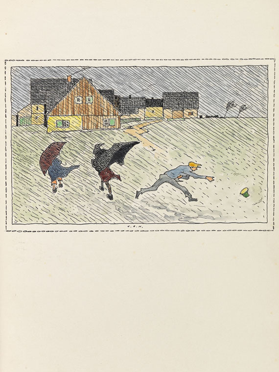 Hans R. Heinmann - Bilderbuch für Bubi Caspari. 1913. + Zeichnung.