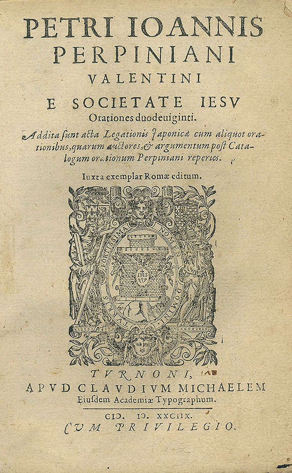 Pedro Juan Perpinianus - Orationes duodeviginti. 1588.