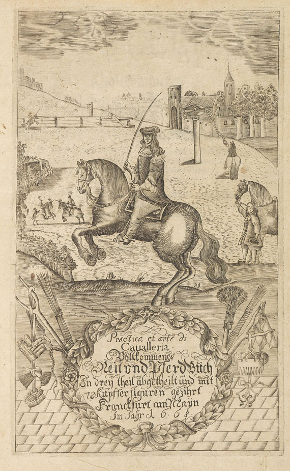Christoph Jakob Lieb - Practica et arte di cavalleria. 1668 - 