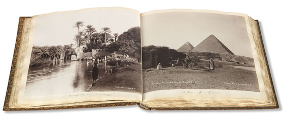 J. H. Pinckvoss - My Trip to Egypt and the Sudan. 1903. Fotoalbum, Textbd. u. 14 Fotos. - 