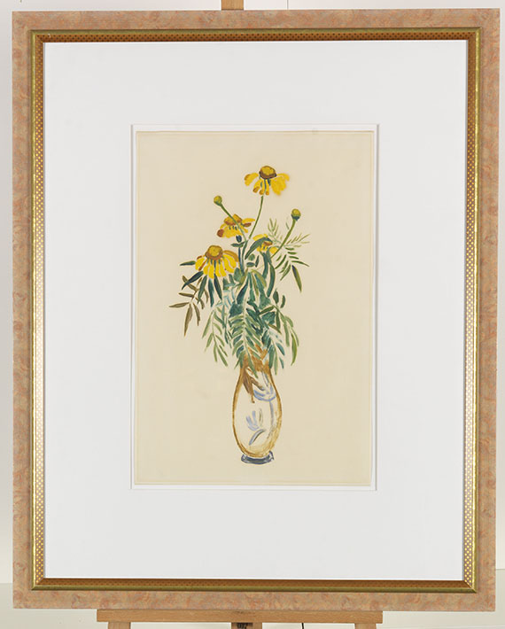 Gabriele Münter - Margariten in hoher Vase - Frame image