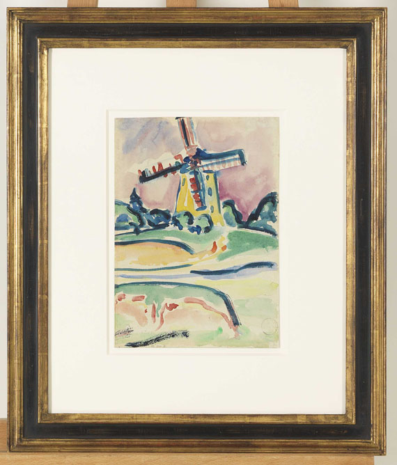 Ernst Ludwig Kirchner - Windmühle (Eine Windmühle auf Fehmarn) - Frame image